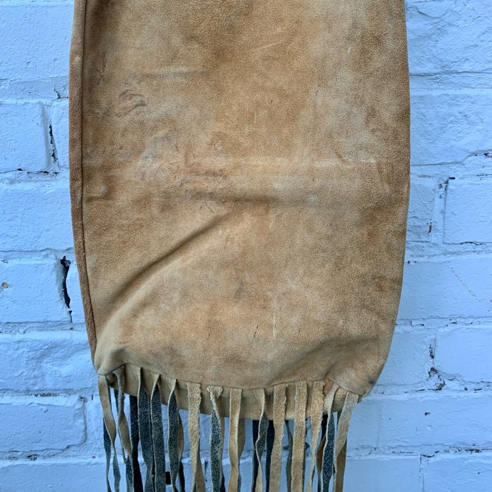 Vintage 100% Suede Bucket Bag - Picture 3 of 5